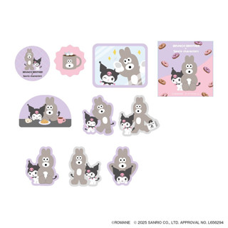 日本 MARK'S Brunch Brother X Sanrio 貼紙包/ 兔子 X Kuromi/ 20入 eslite誠品
