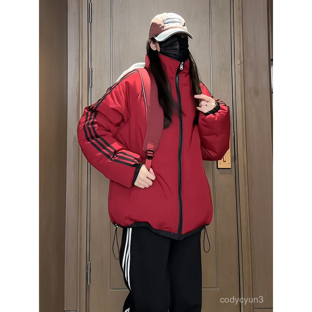 免運 臺灣出貨 羽絨服男 雙麵穿棉服男款冬季加厚保暖麵包服外套寬鬆休閒情侶裝棉衣 EEXN