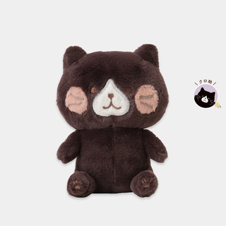 日本 HAPiNS Fuku Fuku Nyanko 腮紅系列吉祥物玩偶/ 黑助 eslite誠品