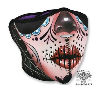 ♛大鬍子俱樂部♛ ZanHeadGear ® Neoprene Sugar Skull 美國 防水面罩 口罩