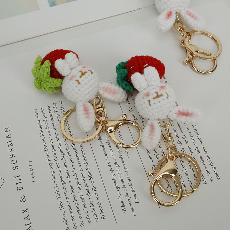 Wangju’s featured Strawberry Papa Rabbit pendant, 網聚特色草莓趴趴兔吊