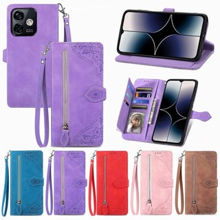 適用歐樂風Note16手機皮套翻蓋掛繩壓花Ulefone Note15保護殻