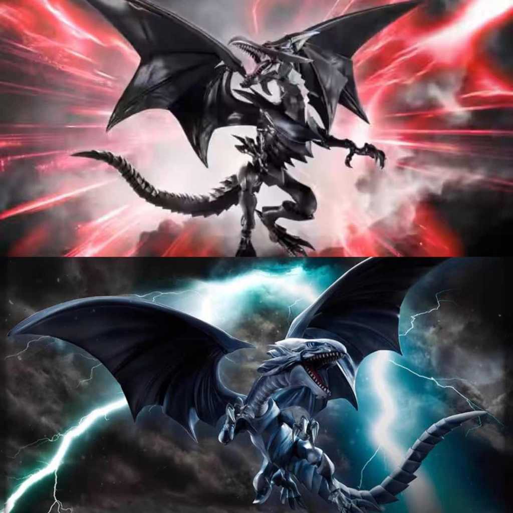 萬代 SHM 遊戲王 青眼白龍 海馬瀨人城之內 真紅眼黑龍 可動