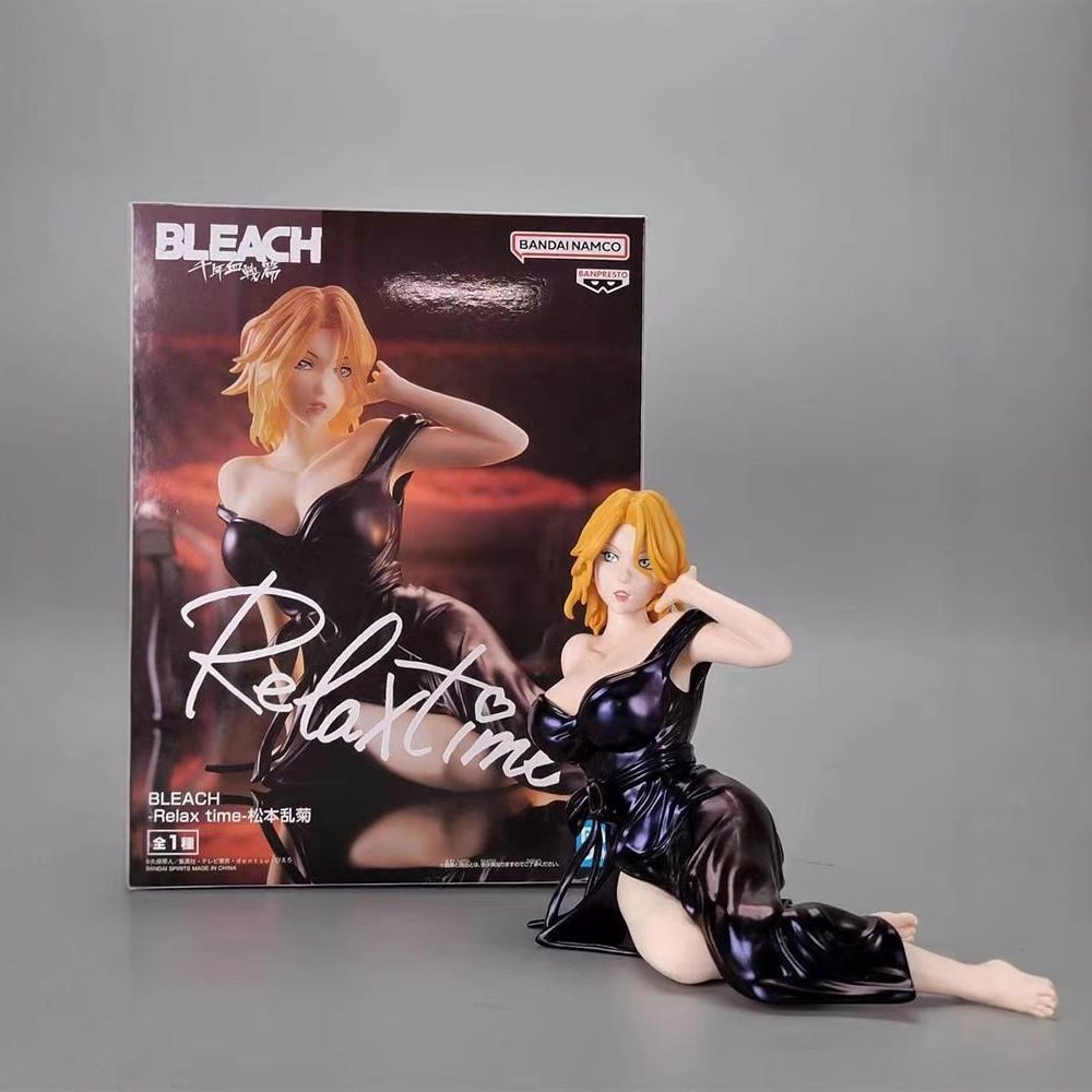 現貨眼鏡廠景品手辦Relax Time Bleach 死神松本亂菊手辦擺件國產 WVA8