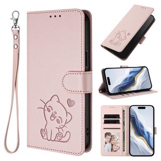 新款雙麵皮套 愛心小貓 插卡皮套防摔殼 適用於紅米 Note 10 10S 11S 4G 12 8 9 9T 5G保護殼