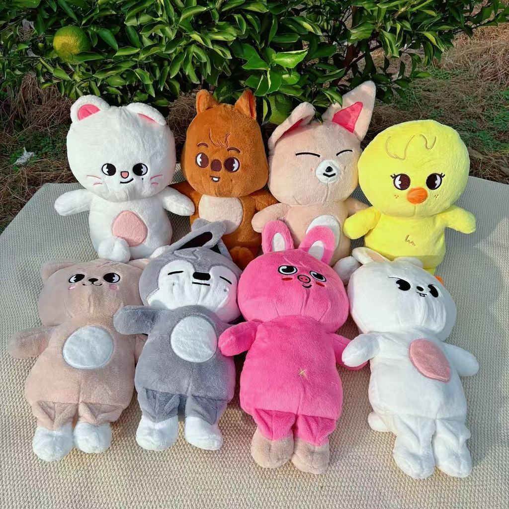 60 厘米 Kpop 偶像流浪兒童 Pluah 娃娃 Jiniret Bbokari Wolfchan 超大毛絨玩具