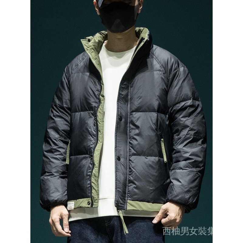 【ASDF】臺灣出貨 免運 羽絨棉服男 潮牌工裝短款男士羽絨服鴨絨寬鬆加大碼冬季新款加厚防寒服外套潮 FTSB