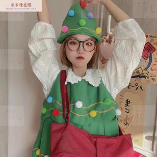 情夢のCOSPLAY周邊屋 免運 聖誕服🎄 聖誕節cos服裝 聖誕衣服 可愛套裝 女裝 成人綠色聖誕服 聖誕樹