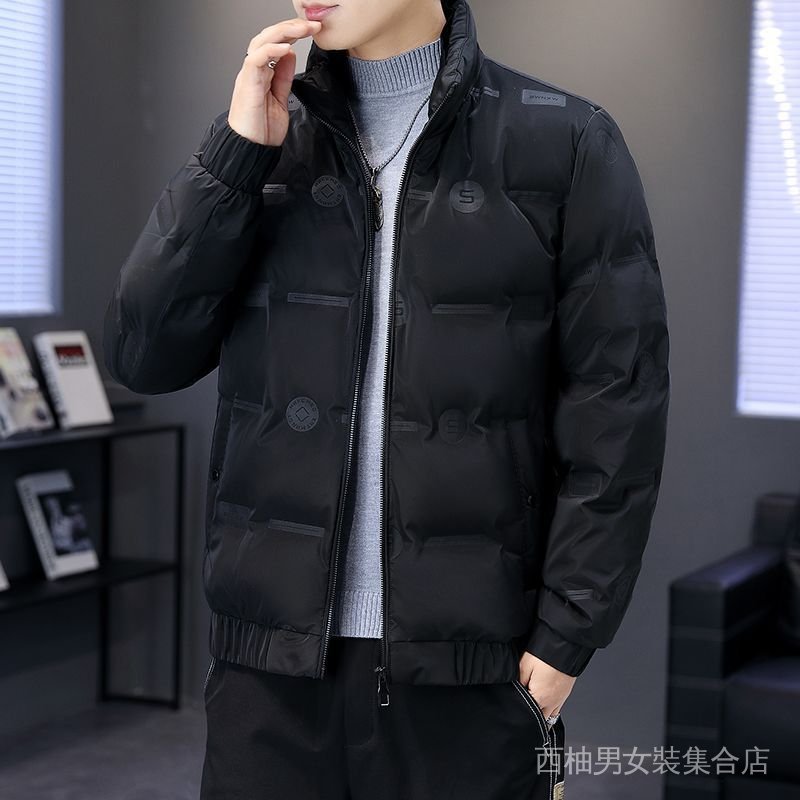 【ASDF】臺灣出貨 免運 羽絨棉服男 2025冬季新款立領羽絨服男士簡約防風鴨絨冬季外套棉馬甲黑色保暖 BRVL