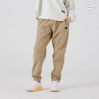 ADISI 女Softshell透氣修身保暖束口褲 AP2521086 深卡色｜刷毛 搖粒絨 防潑水 保暖長褲