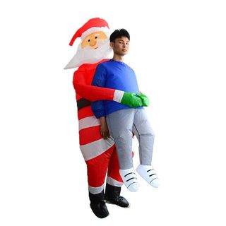 聖誕節充氣服飾 卡通聖誕老人聖誕樹服裝 搞笑人偶 演出雪人道具 玩偶衣服 cos聖誕老人服飾