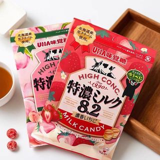 李璽有貨✨日本零食 悠哈uha味覺糖特濃8.2水蜜桃/熊本草莓糖硬糖喜糖