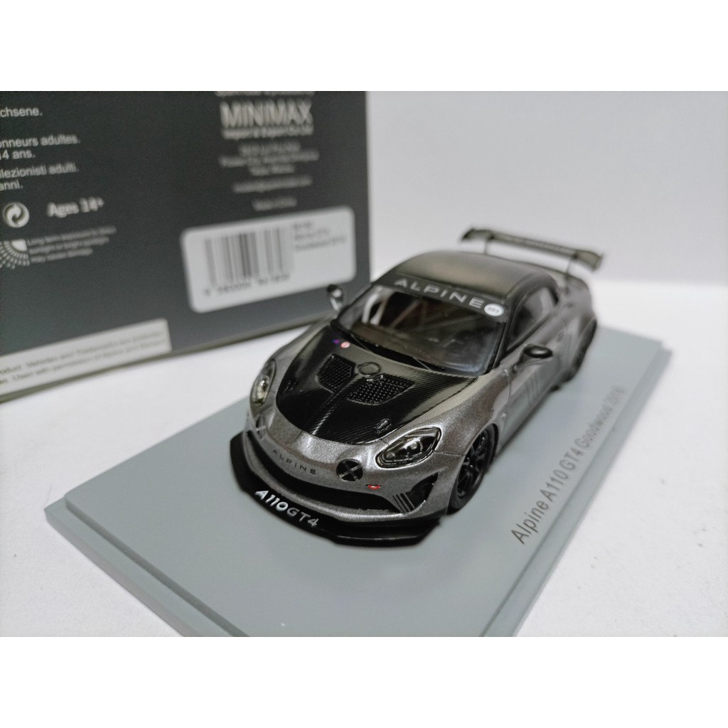 Spark 1 43 阿爾芬拿改裝跑車模型Alpine A110 GT4 Goodwood 2018