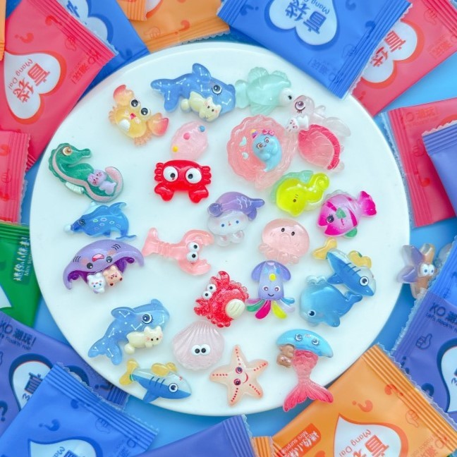 台灣出貨⭐驚喜盲袋 海洋動物盲袋 小鴨子盲袋 卡通戒指盲袋 夜光盲袋 學生獎勵 禮物 飾品 迷你盲袋 袖珍小物 小盲袋