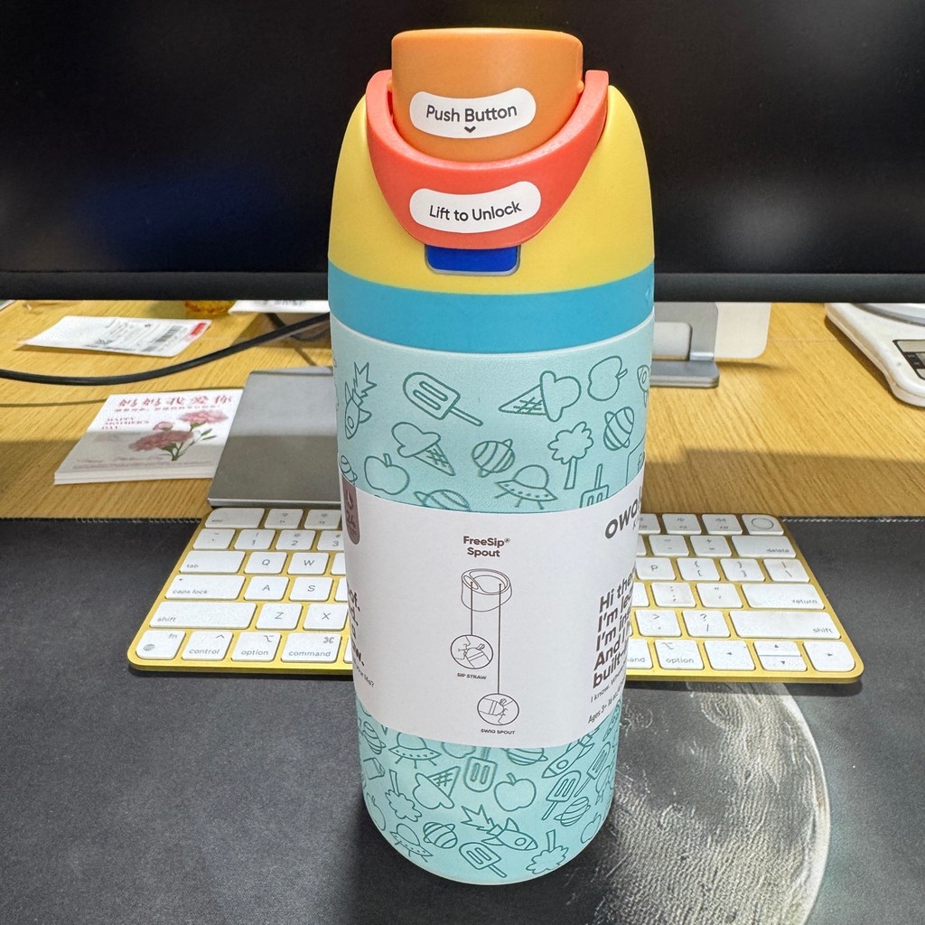 owala freeSip同款保溫杯不鏽鋼保溫杯真空彈跳杯16oz