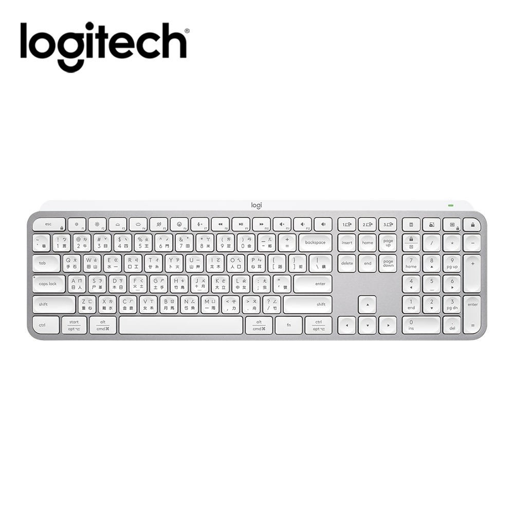 【Logitech 羅技】MX Keys S 無線智能鍵盤 珍珠白