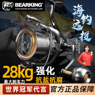 【飛魚漁具百貨】【飛魚漁具百貨】【超強剎車力】全金屬旋入式遠投輪無間隙斜口錨魚輪錨桿海竿遠投漁輪魚綫輪