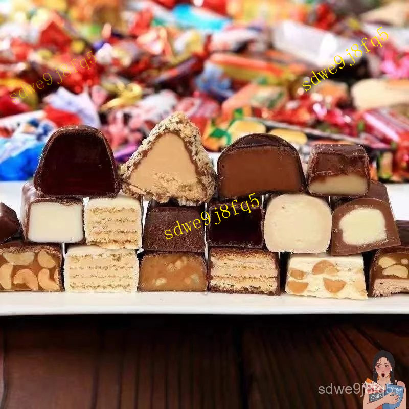 妮可👧🏻台灣寄出 俄羅斯風味糖果巧剋力多種口味混閤過年500g 夾心喜糖年貨散裝