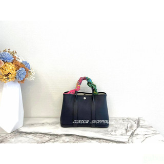 全新 HERMES GARDEN PARTY 花園包 2Z 30 深藍 手提包 *倫敦櫥窗*
