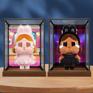 【不含模型】合金框架收納盒適用POP MART CRYBABY SHINY 系列毛絨公仔亞克力