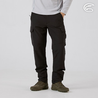 ADISI 男彈性撥水透氣恆溫快乾機能長褲(二側口袋) AP2521046 深黑｜魚鱗褲 防潑水 磨毛