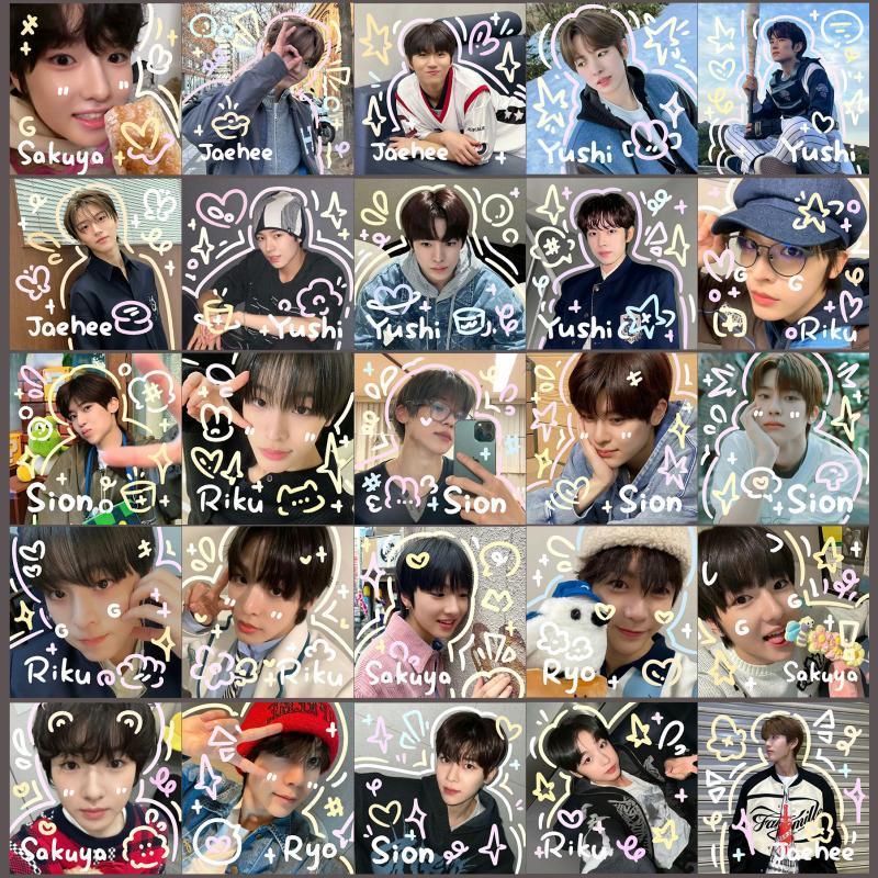 臺灣出貨-nct wish 塗鴉方卡 日韓男子全員周邊愛豆小卡片應援追星明星追粉