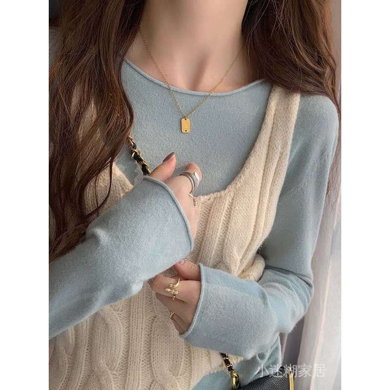 免運 臺灣出貨 秋冬毛衣女 內搭打底衫女秋冬新款針織衫秋季毛衣高級感洋氣別緻上衣 BVXI