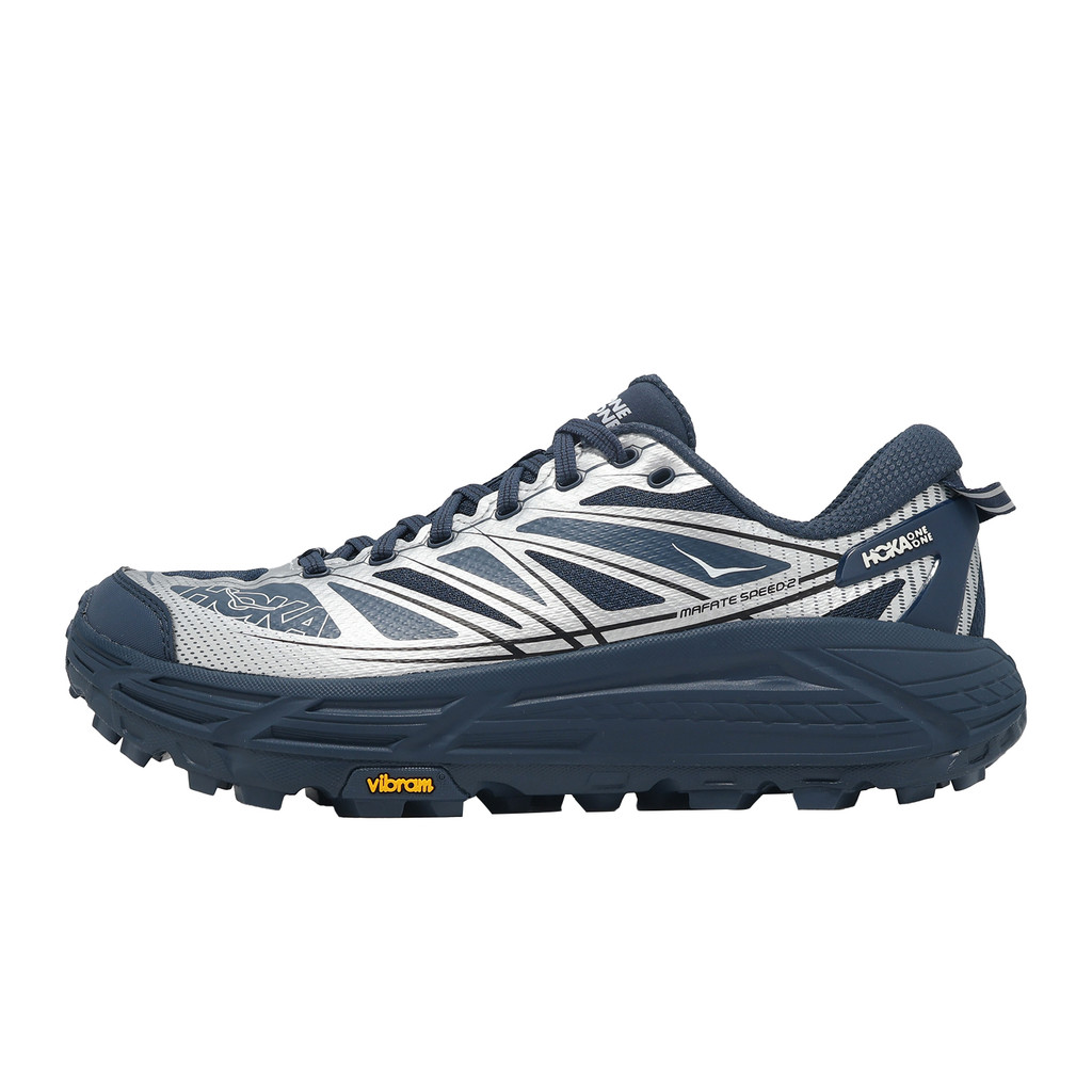Hoka 越野跑鞋 Mafate Speed 2 男鞋 海軍藍 銀 回彈 輕量 戶外 [ACS] 1126851VYNV