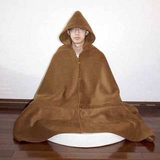 🧘‍♀️ SOdigger男女禪修打坐斗篷 打坐披風空調毯設計 瑜珈披肩外套加絨保暖款 多功能使用 居家必備 熱銷推薦