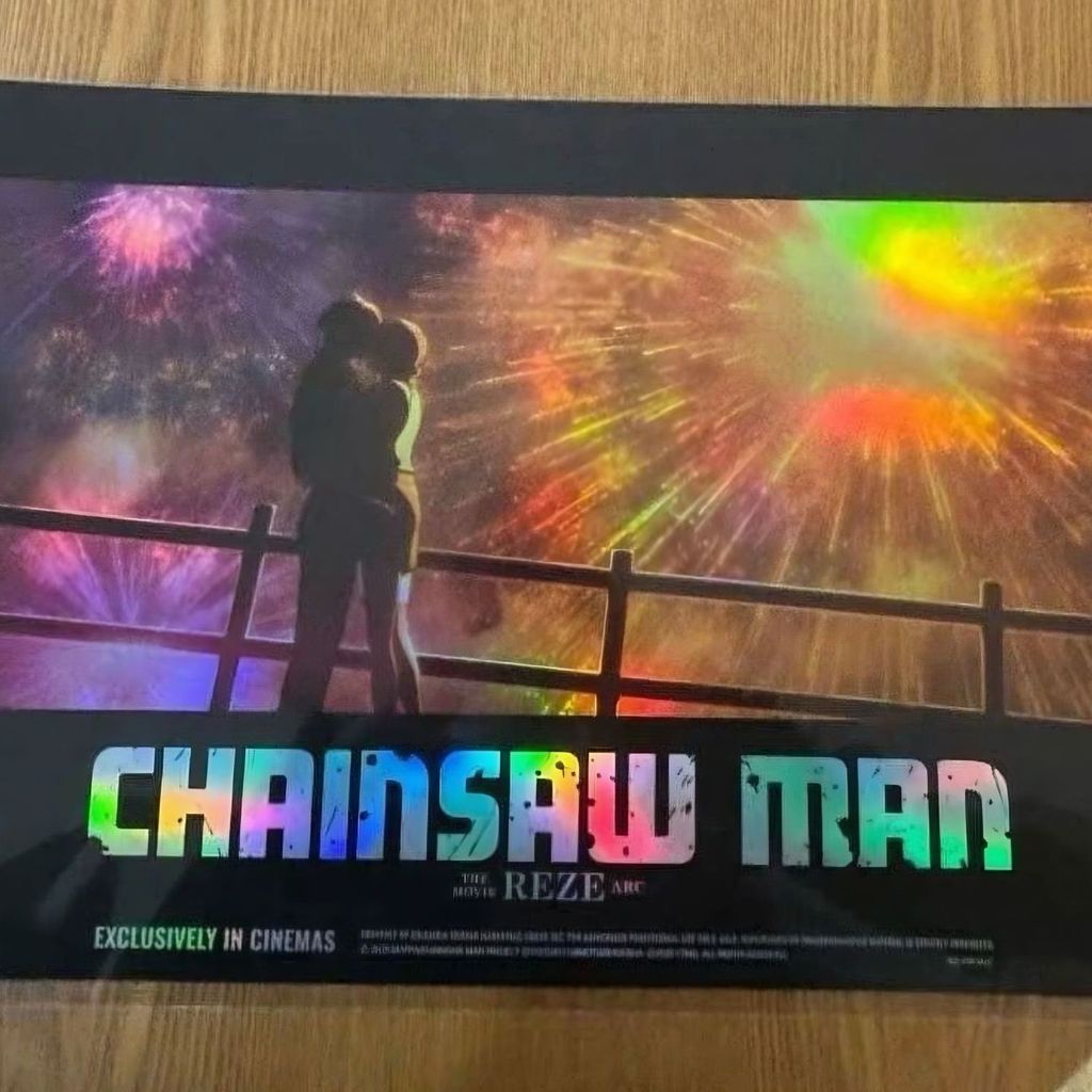 免運韓國電鋸人劇場版蕾塞篇周邊第七週特典蕾塞電次煙花會海報收藏款 蕾塞電次海報 稀有鏈鋸人海報 特典蕾塞電次海報