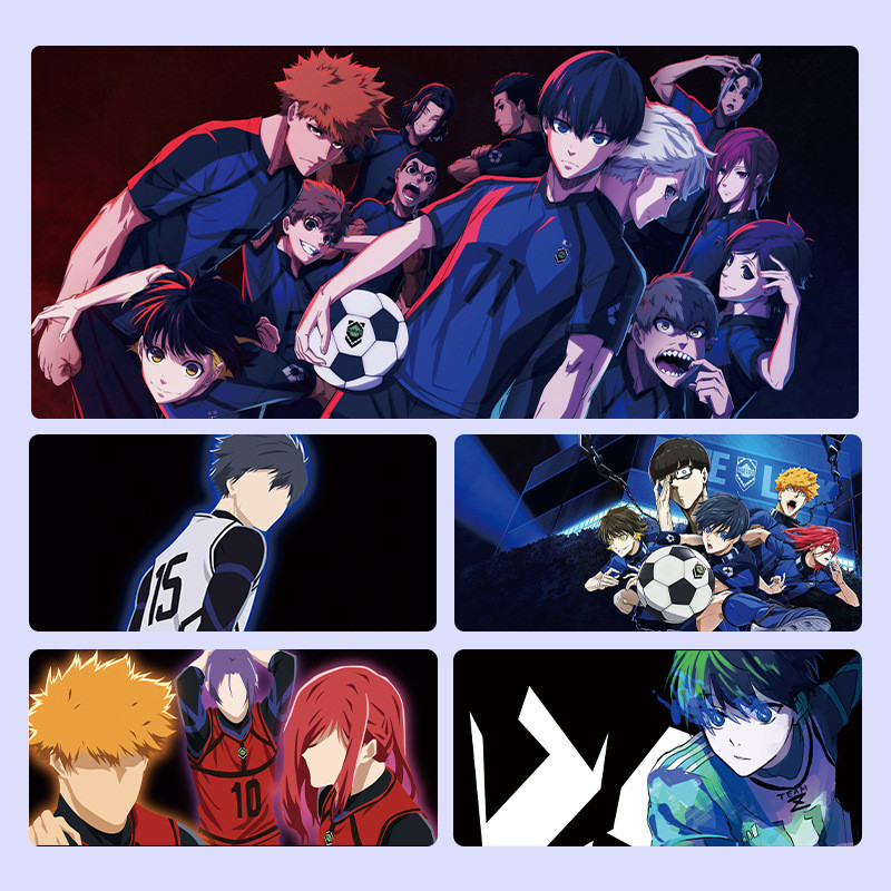 四葉草🥇滑鼠墊 電競滑鼠墊藍色監獄滑鼠墊鍵盤墊潔世一蜂樂迴糸師凜Blue Lock桌墊動漫週邊 ZDHG