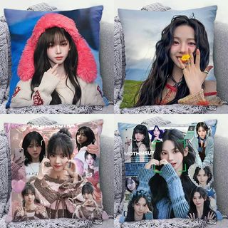 下單送小卡✨柳智敏抱枕aespa劉知珉明星同款枕頭學生臥室宿舍來圖定製禮物am幸運卡 金冬天 柳智敏 寧藝卓 梨