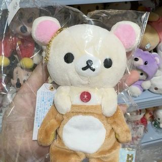 拉拉熊 懶懶熊 輕鬆熊 牛奶熊 毛絨玩具 日系可愛rilakkuma san-x輕鬆熊衣服換裝毛絨公仔掛件鑰匙扣可愛