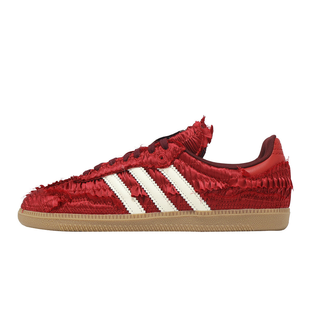 adidas 休閒鞋 Samba OG 男鞋 女鞋 紅 白 聯名 復古 緞面 德訓鞋 愛迪達 [ACS] JP9281