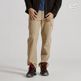 ADISI 男彈性撥水透氣恆溫快乾機能長褲(二側口袋) AP2521046 卡其｜魚鱗褲 防潑水 磨毛