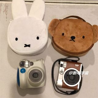 單眼相機包 微單眼相機包 便攜可愛拍立得收納包手提大容量富士相機防刮防磕碰保護套 單眼相機包 鏡頭收納袋