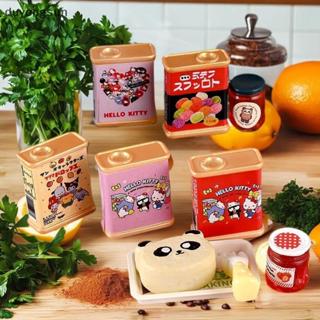 (duyongsun) 10PCS 可愛三麗鷗娃娃屋迷你玩具 Hello Kitty 糖果罐模型裝飾兒童玩具微型景觀商店