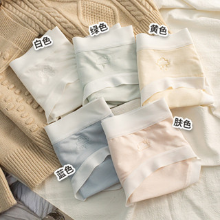 現貨天氣莫代爾少女內褲無痕透氣中腰三角褲7a抑菌全棉襠女士內褲短褲25.10.31Spot weather modal