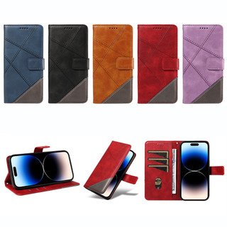 時尚菱格拼接翻蓋皮套 適用於 SONY 索尼 Xperia 10 5 1 VI V IV 小牛紋 全包邊 防摔 手機殼