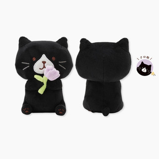 日本 HAPiNS Fuku Fuku Nyanko 表白吉祥物玩偶/ 黑助永恆貓 eslite誠品