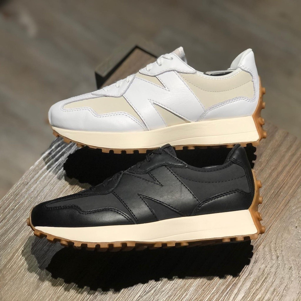 女鞋新款黑白真皮跑鞋327特價男女運動休閒Newbalance 8kfi BHBO