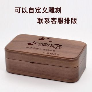 💞新鑫客製💕定製八音盒 diy刻字木質戒指首飾盒音樂盒 天空之城八音盒送女生日七夕情人節