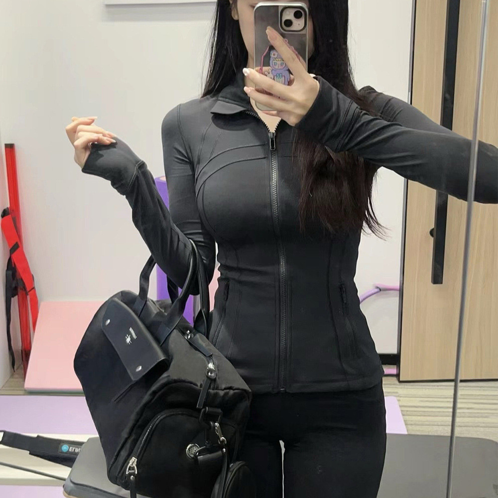 Lululemon瑜伽防曬外套​ 女運動夾克 速乾休閒 健身服上衣 長袖開衫 輕薄便攜 lulu瑜伽外套防曬衣女運動夾克