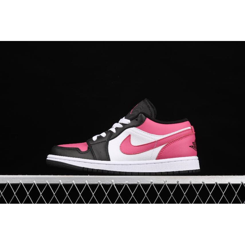 熱銷最新 AJ 1 Low GS 白色 Pinksicle 黑色 554723-106 女童運動鞋