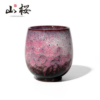 山櫻Yamazakura落櫻杯 粉色浪漫櫻花漫陶瓷茶杯水杯 日式侘寂