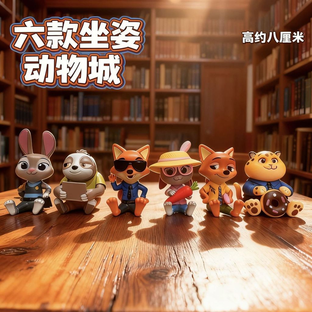 🔥尼克朱迪手辦 公仔 玩偶 瘋狂動物城盲盒狐狸尼克朱迪手辦 公仔周邊玩偶桌擺件 兒童玩具禮物