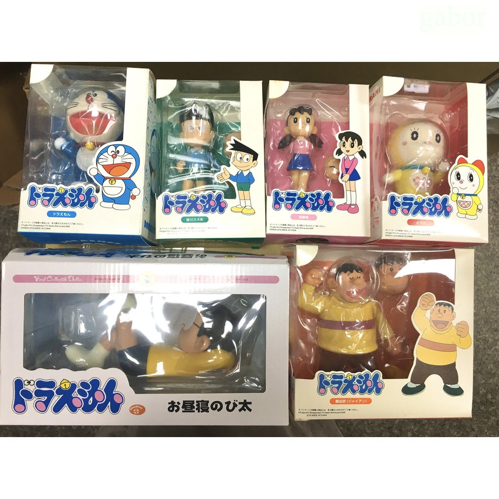 清倉【哆啦A夢】 機器貓 叮噹貓 藍色 野比大雄 小叮噹  靜香 小夫 胖虎 宜靜 大雄 換臉 可動模型