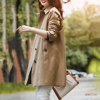 台灣出貨🔥風衣中長款女2024秋季款小個子休閒高端氣質女士大衣外套insT1126