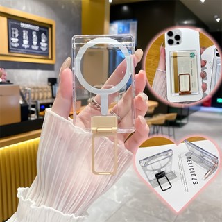 冰透磁吸卡包支架 手機架 手機背貼支架 磁吸支架 卡包 卡槽 合金支架 便捷支架 適用 蘋果 三星 小米 OPPO