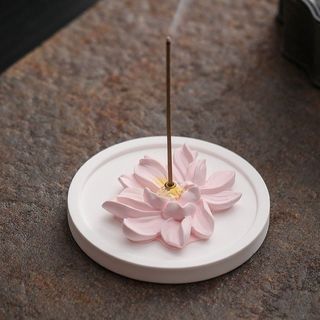 【大隱】香插 創意家用室內香爐香插蓮花香座線香底座淨化空氣茶桌香薰香爐擺件